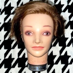 Vintage Pivot Point Viola Cosmetic Styling  Practice Head Model Brown Chilu Hair